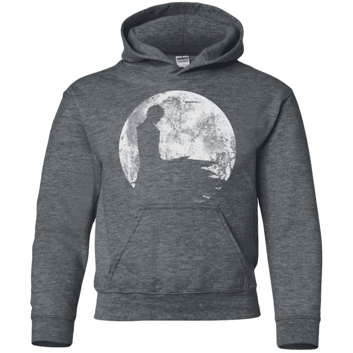 Sweatshirts Dark Heather / YS Shinigami Moon Youth Hoodie