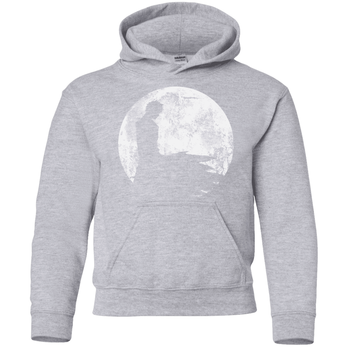 Sweatshirts Sport Grey / YS Shinigami Moon Youth Hoodie