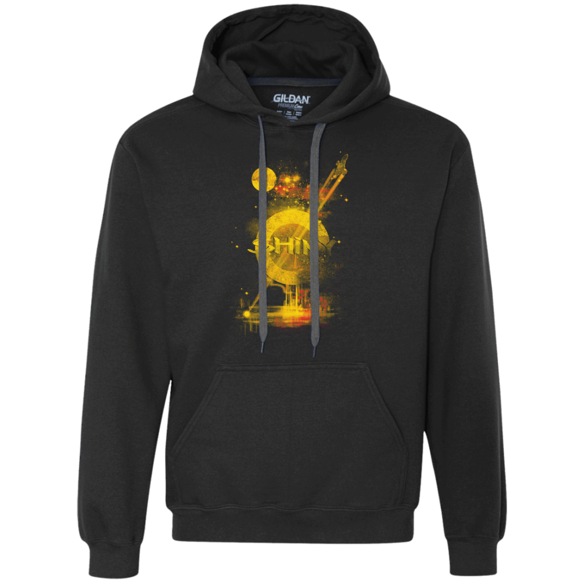Sweatshirts Black / S Shiny 2 Premium Fleece Hoodie