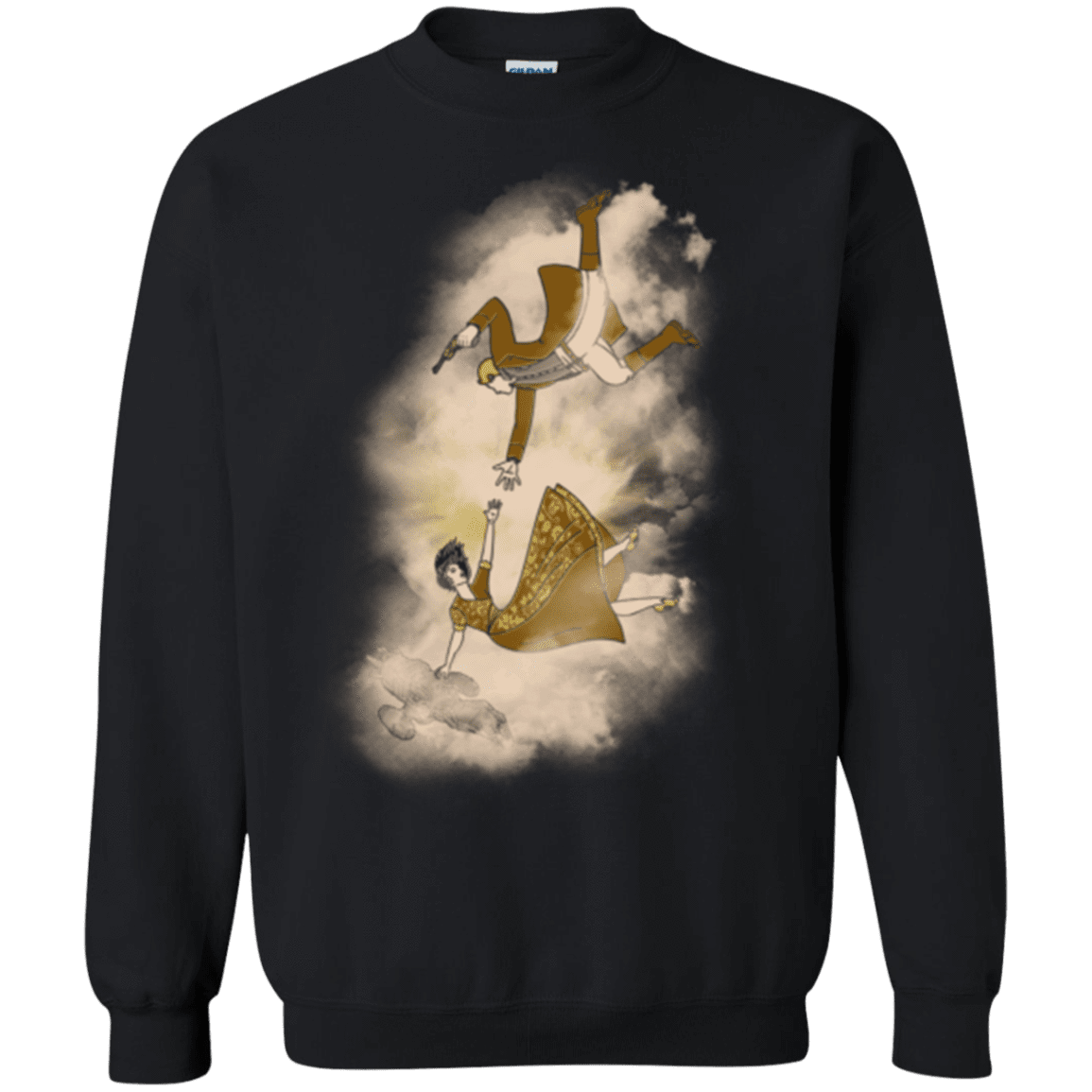 Sweatshirts Black / Small Shiny Infinite Crewneck Sweatshirt