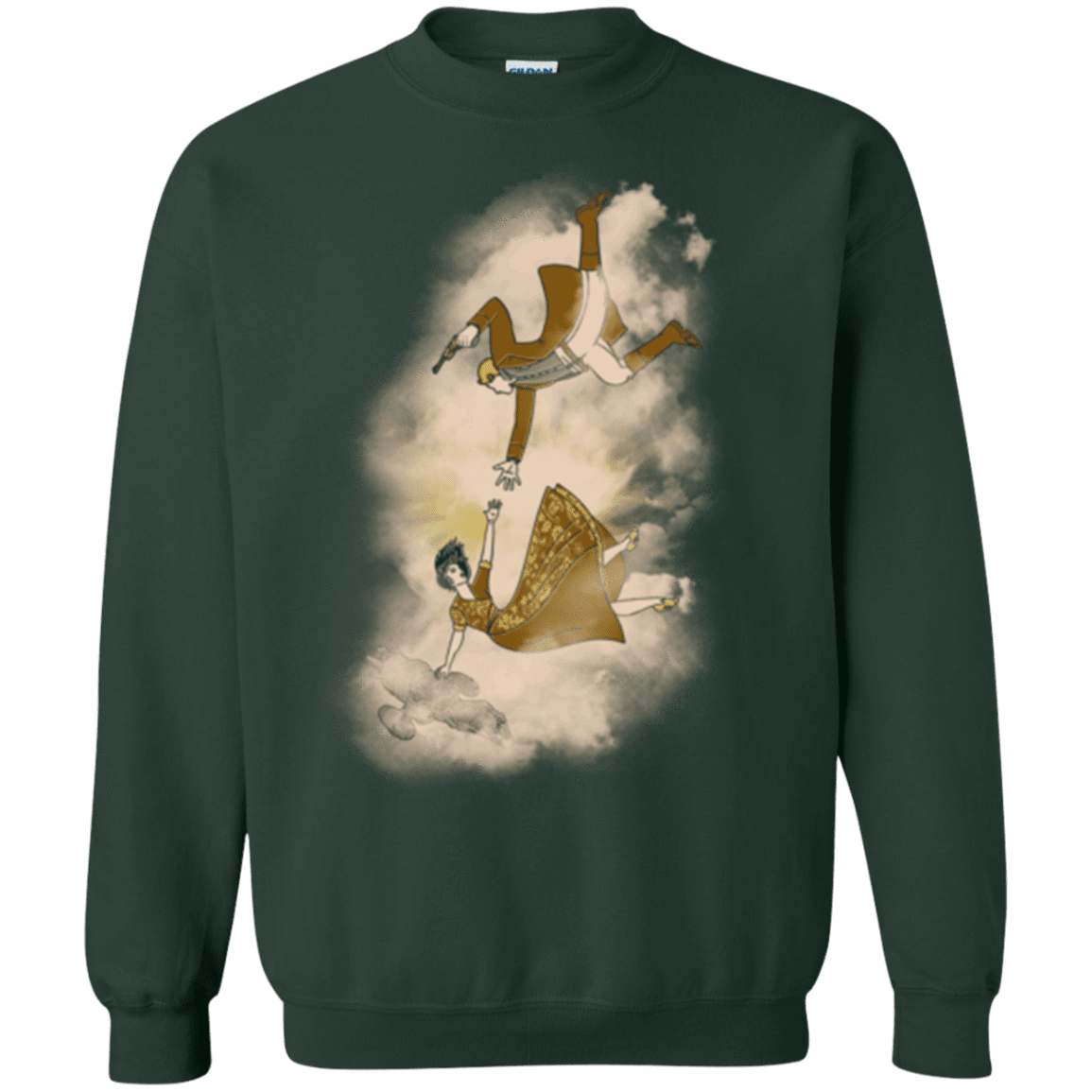 Sweatshirts Forest Green / Small Shiny Infinite Crewneck Sweatshirt