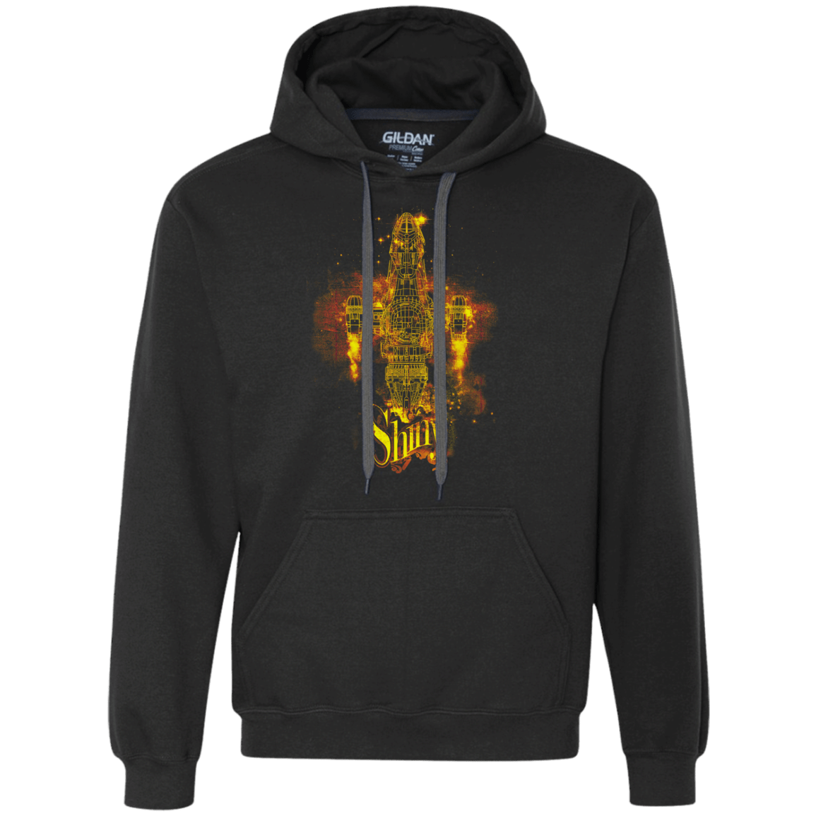 Sweatshirts Black / S Shiny Premium Fleece Hoodie