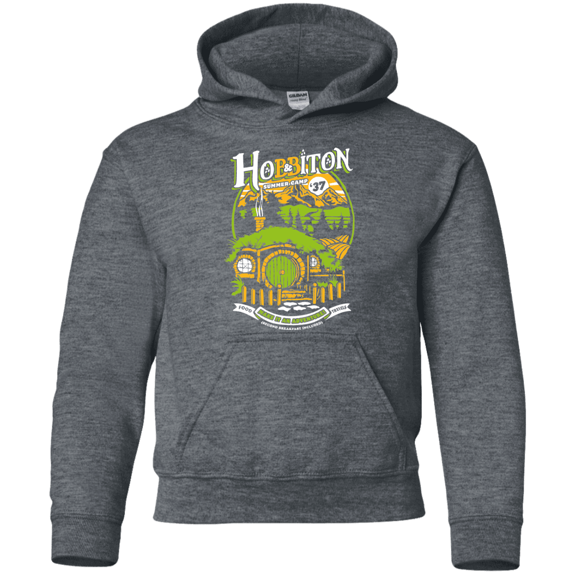 Sweatshirts Dark Heather / YS Shire Summer Camp Youth Hoodie