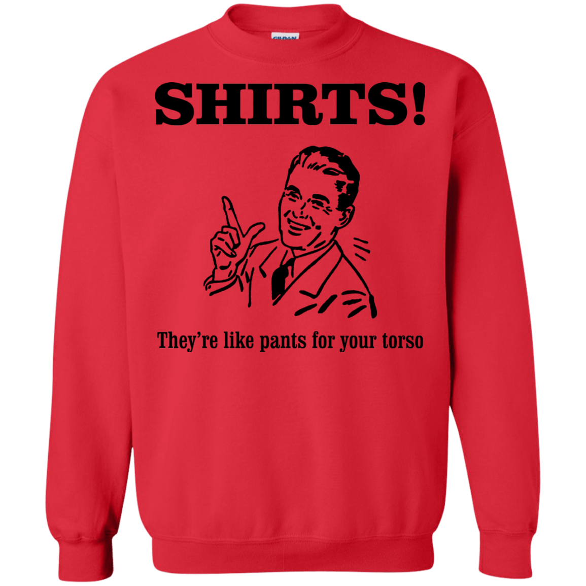 Sweatshirts Red / Small Shirts like pants Crewneck Sweatshirt