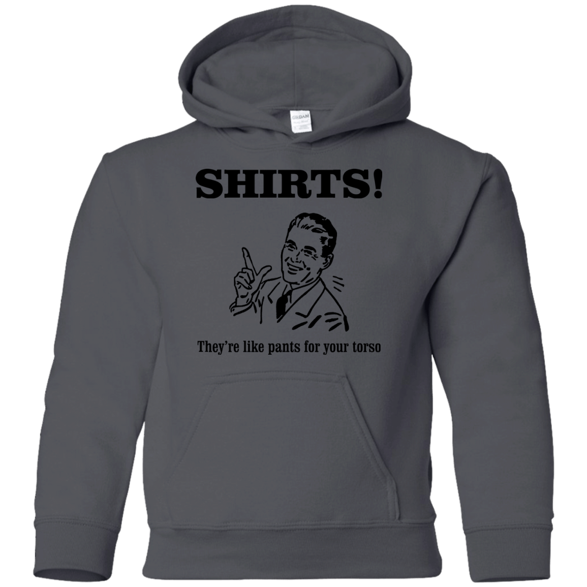 Sweatshirts Charcoal / YS Shirts like pants Youth Hoodie
