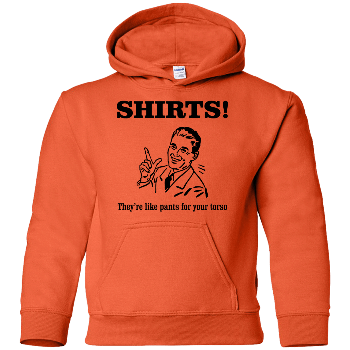 Sweatshirts Orange / YS Shirts like pants Youth Hoodie