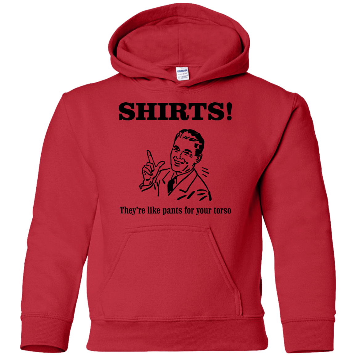 Sweatshirts Red / YS Shirts like pants Youth Hoodie