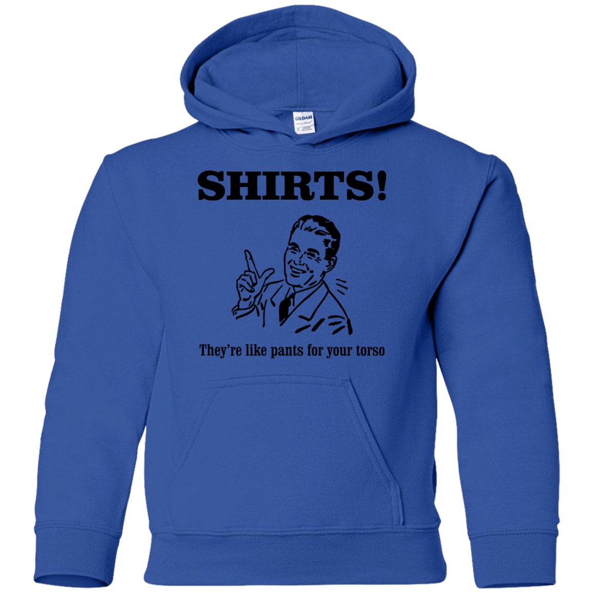 Sweatshirts Royal / YS Shirts like pants Youth Hoodie