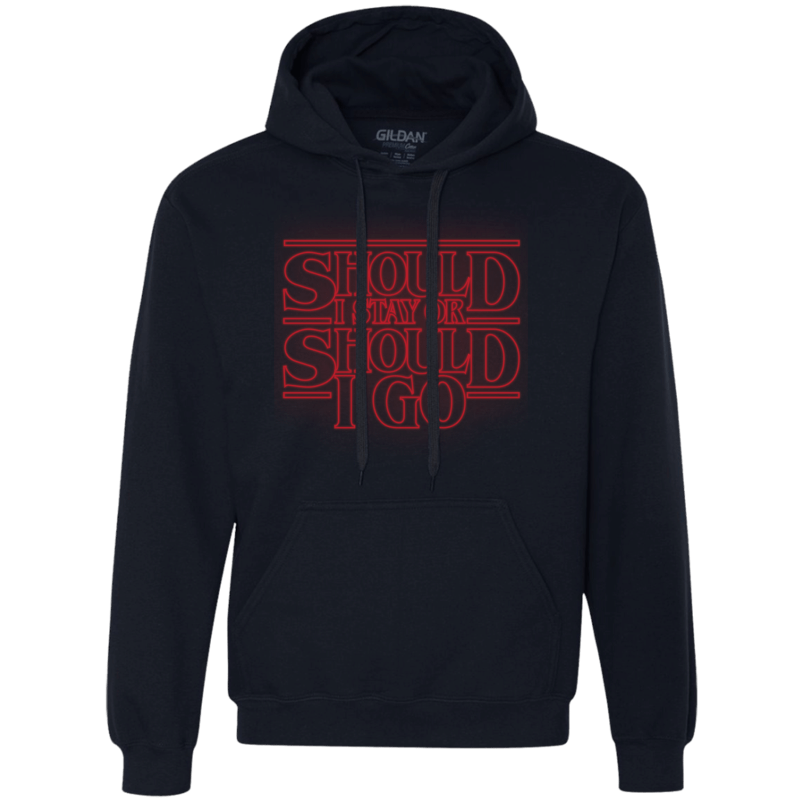 Sweatshirts Navy / Small Should I Stay Or Should I Go Premium Fleece Hoodie