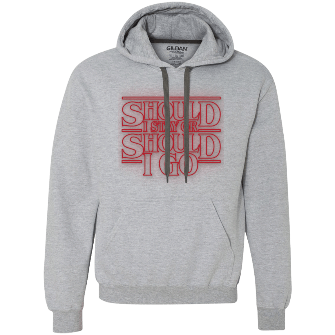 Sweatshirts Sport Grey / Small Should I Stay Or Should I Go Premium Fleece Hoodie