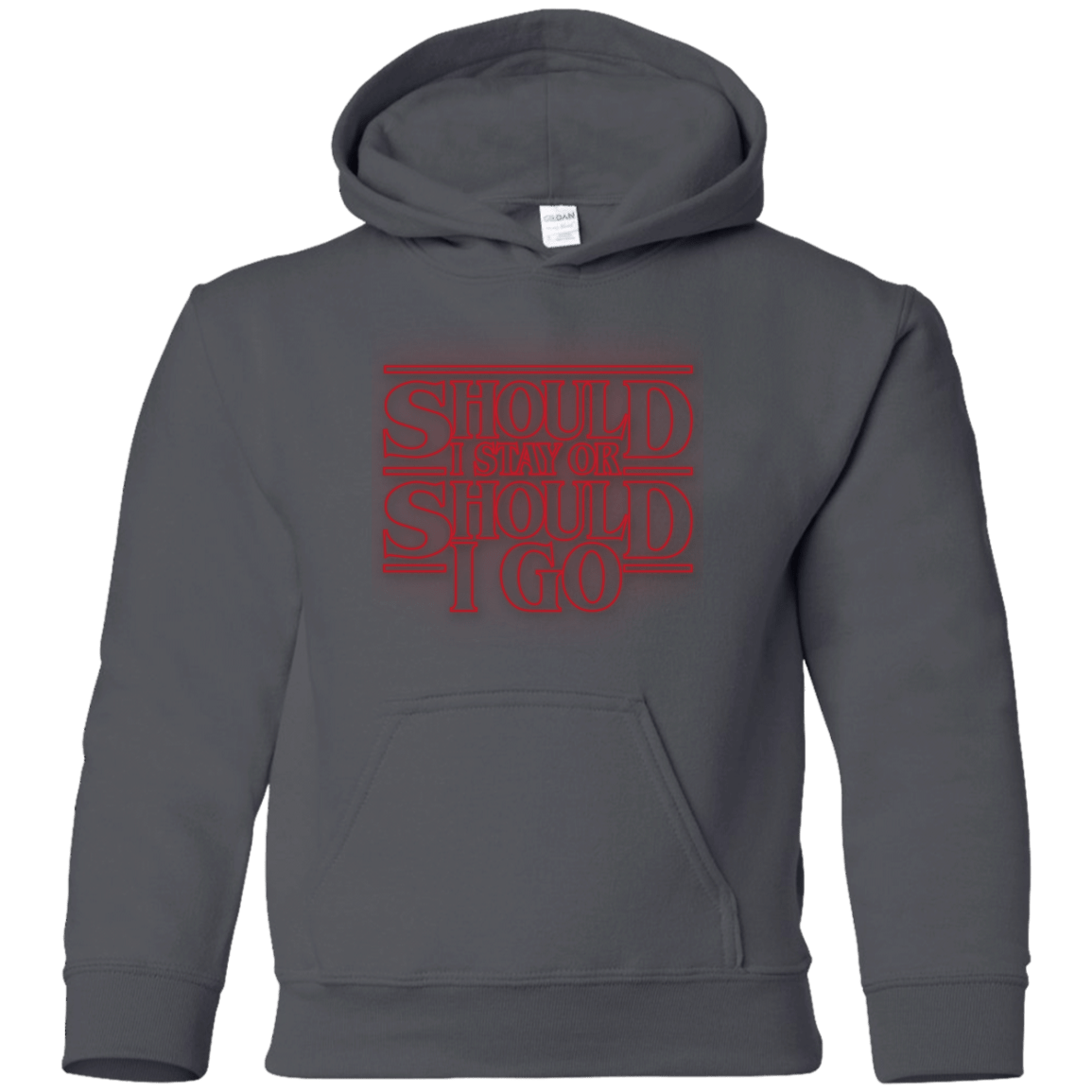Sweatshirts Charcoal / YS Should I Stay Or Should I Go Youth Hoodie