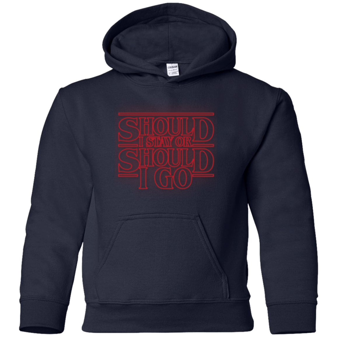 Sweatshirts Navy / YS Should I Stay Or Should I Go Youth Hoodie