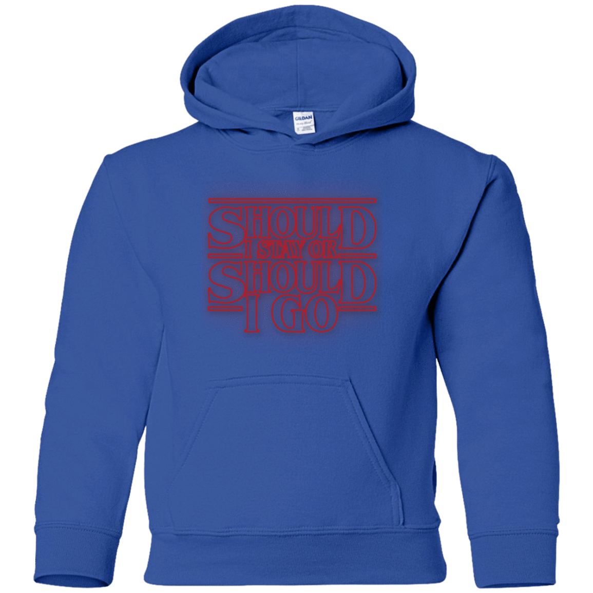 Sweatshirts Royal / YS Should I Stay Or Should I Go Youth Hoodie