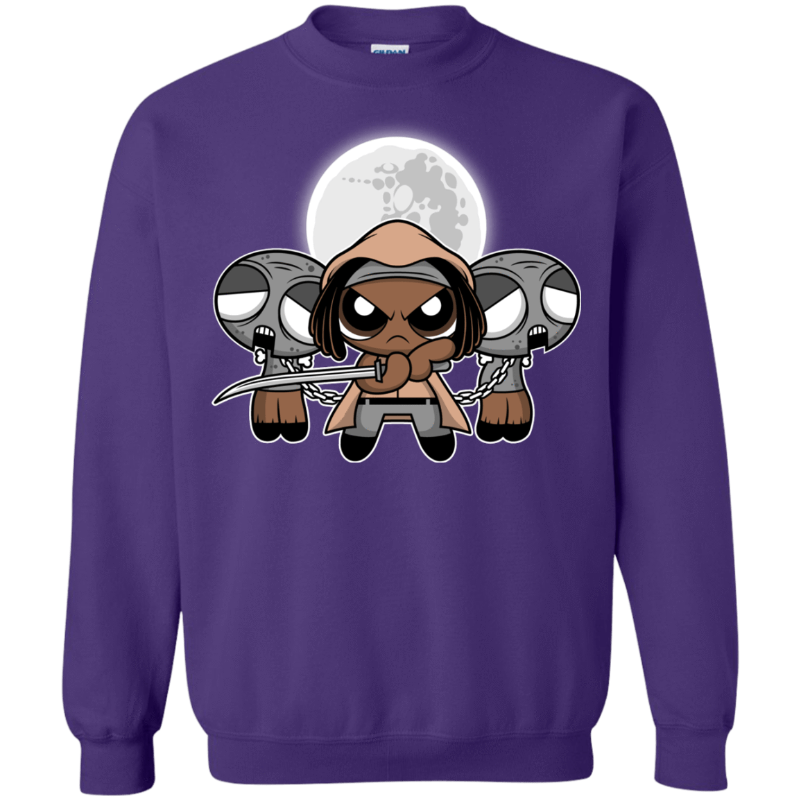 Sweatshirts Purple / Small SHUFFLE AND SLICE AND NOT VERY NICE Crewneck Sweatshirt