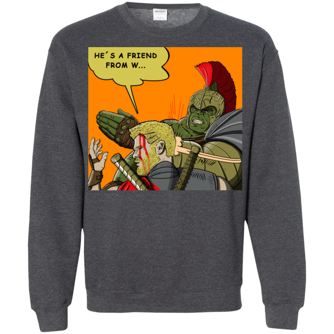 Sweatshirts Dark Heather / S Shut Up Crewneck Sweatshirt