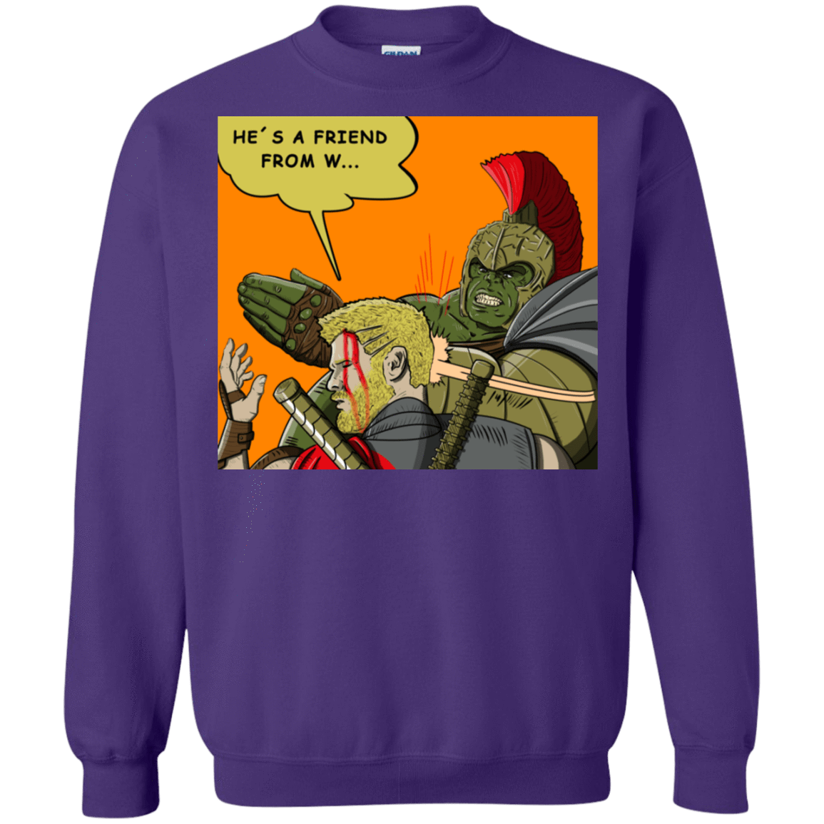 Sweatshirts Purple / S Shut Up Crewneck Sweatshirt