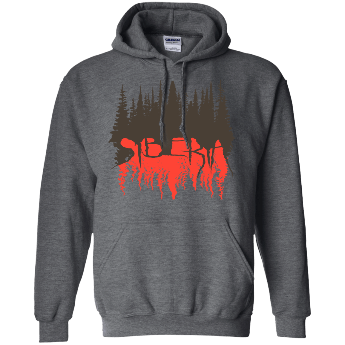Sweatshirts Dark Heather / S Siberia Wilderness Pullover Hoodie