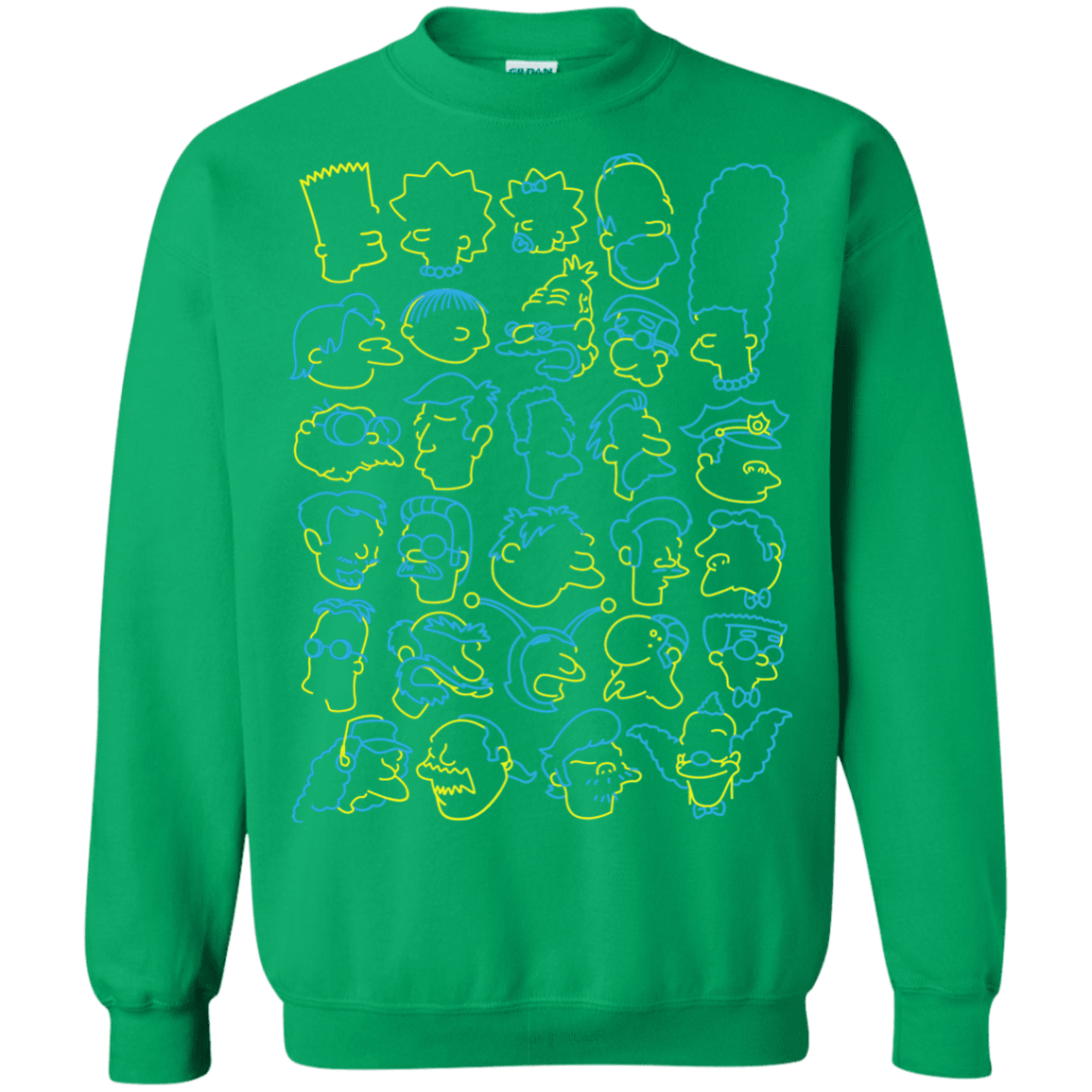 Sweatshirts Irish Green / S SIMPSONS Crewneck Sweatshirt