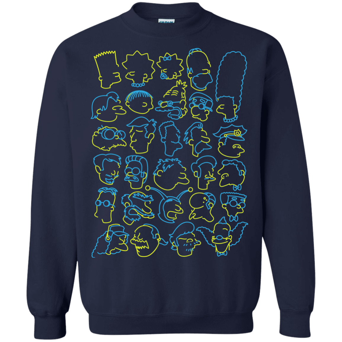 Sweatshirts Navy / S SIMPSONS Crewneck Sweatshirt
