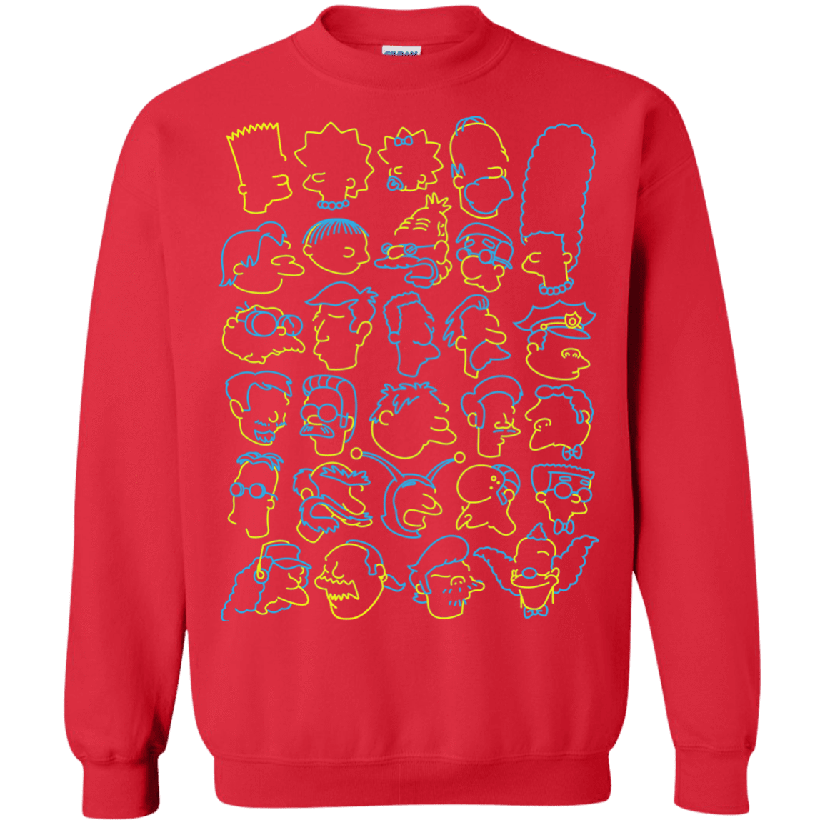Sweatshirts Red / S SIMPSONS Crewneck Sweatshirt
