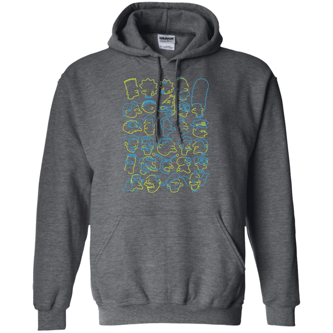 Sweatshirts Dark Heather / S SIMPSONS Pullover Hoodie