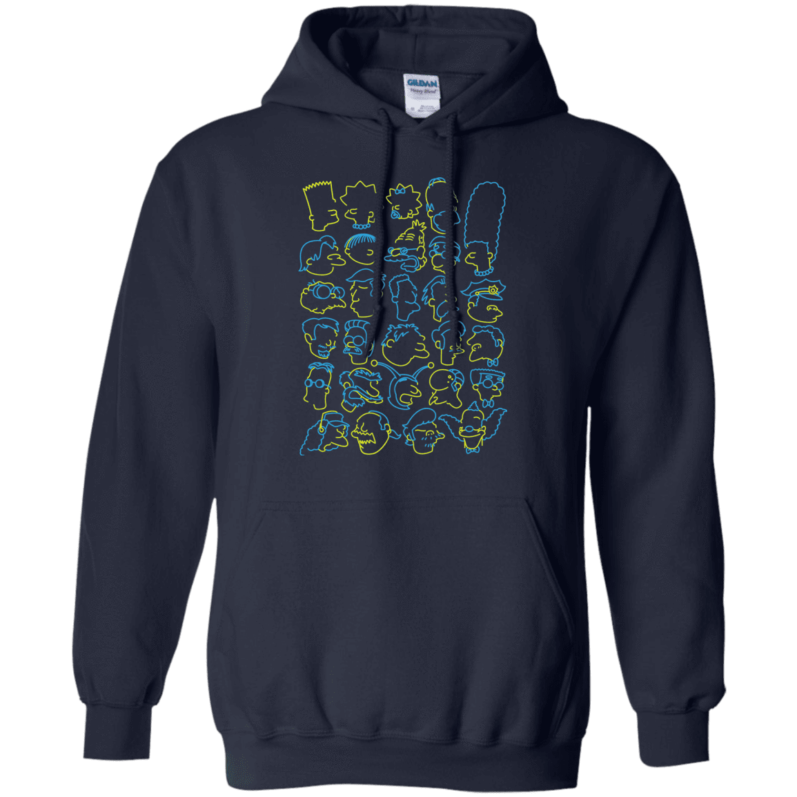 Sweatshirts Navy / S SIMPSONS Pullover Hoodie