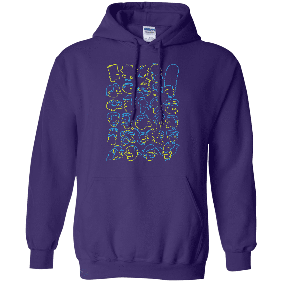 Sweatshirts Purple / S SIMPSONS Pullover Hoodie