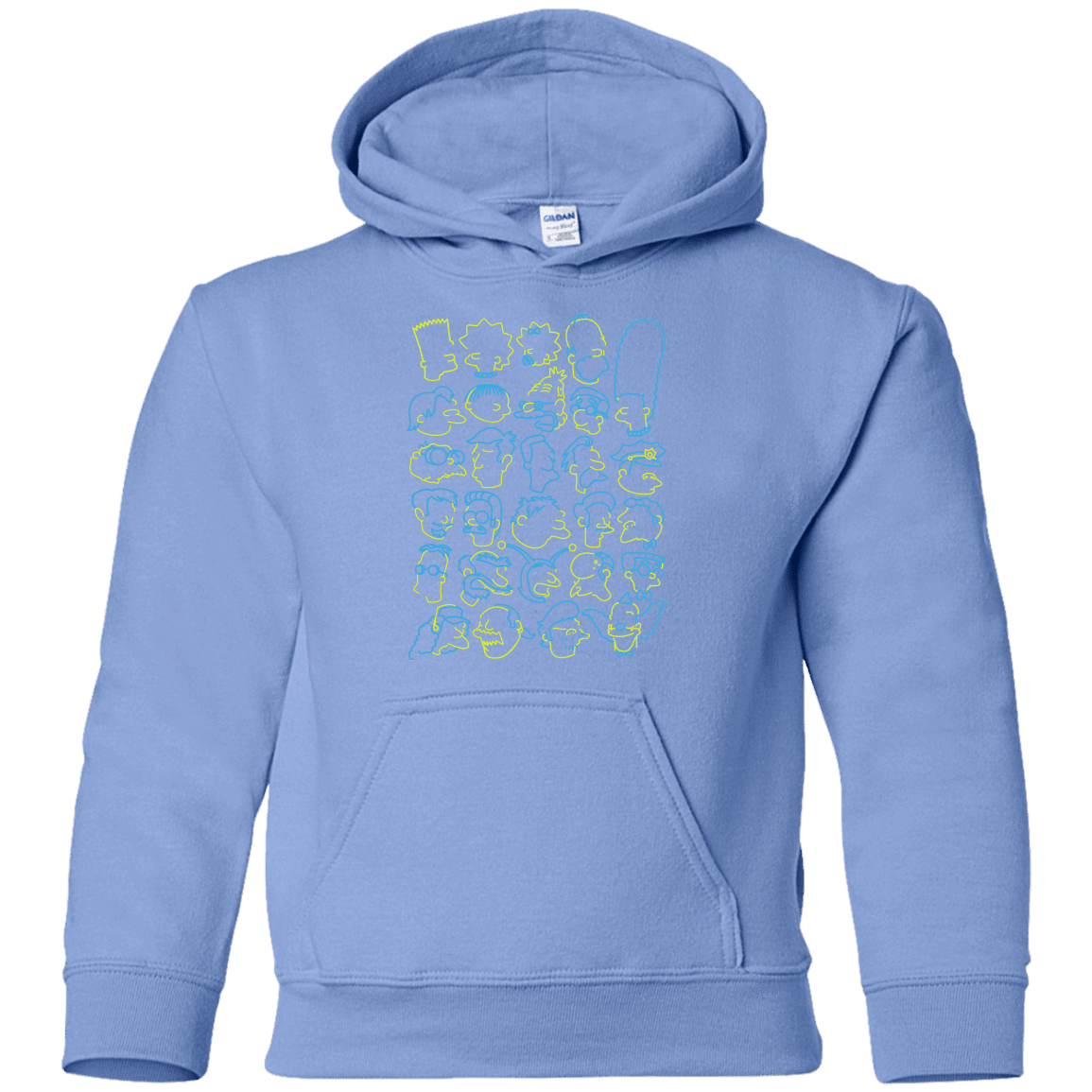 Sweatshirts Carolina Blue / YS SIMPSONS Youth Hoodie