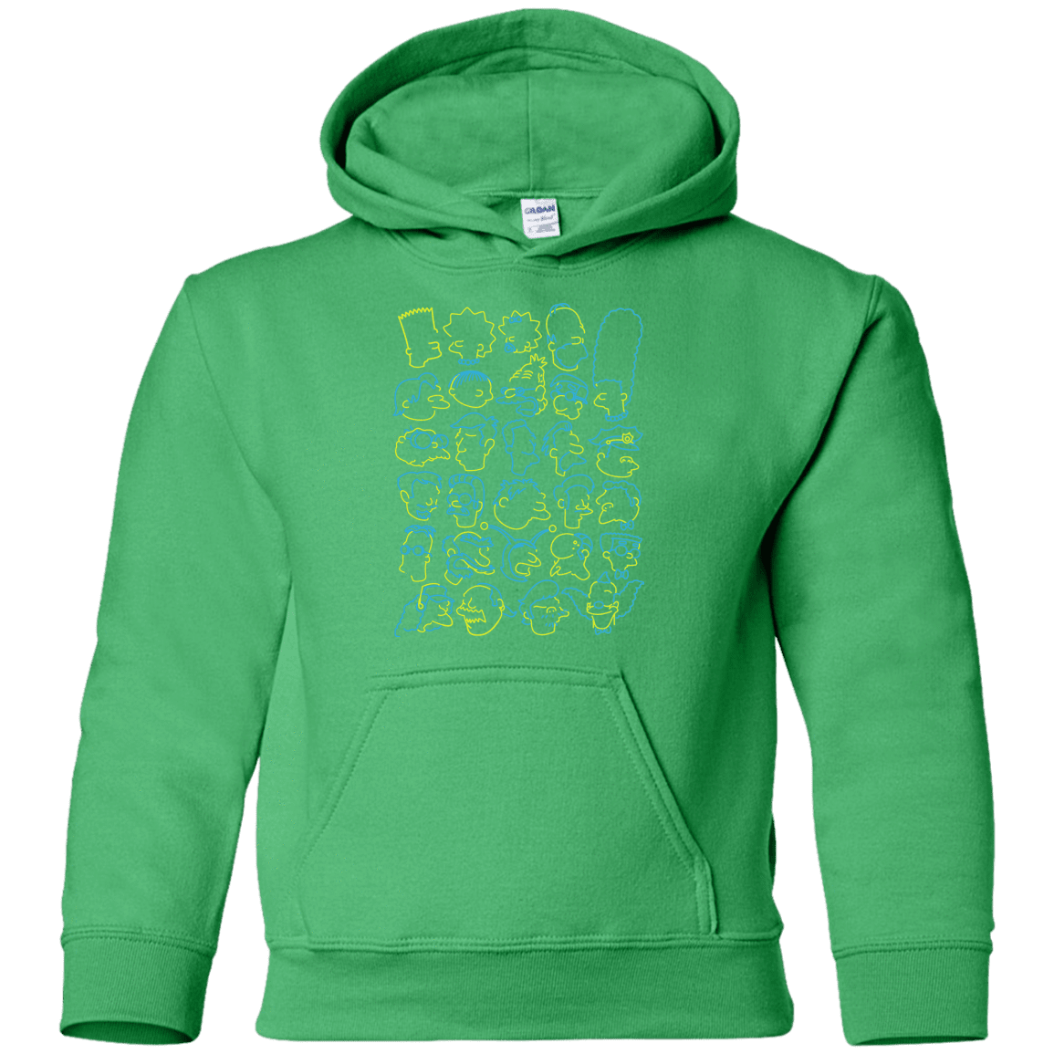 Sweatshirts Irish Green / YS SIMPSONS Youth Hoodie