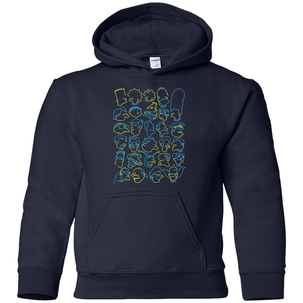 Sweatshirts Navy / YS SIMPSONS Youth Hoodie