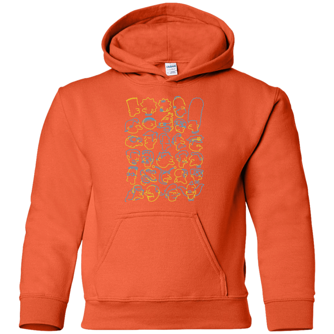 Sweatshirts Orange / YS SIMPSONS Youth Hoodie