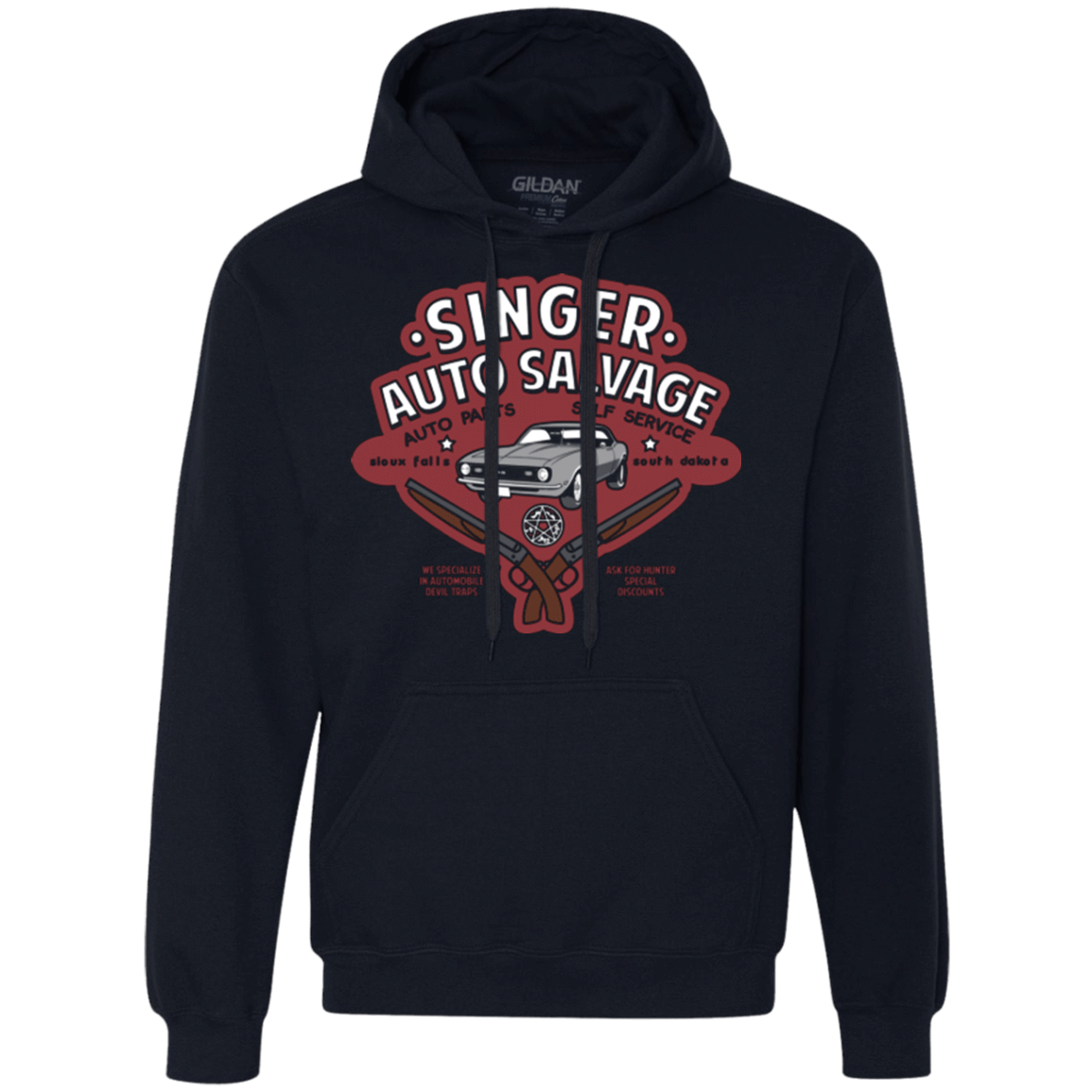 Sweatshirts Navy / Small Singer Auto Salvage Premium Fleece Hoodie
