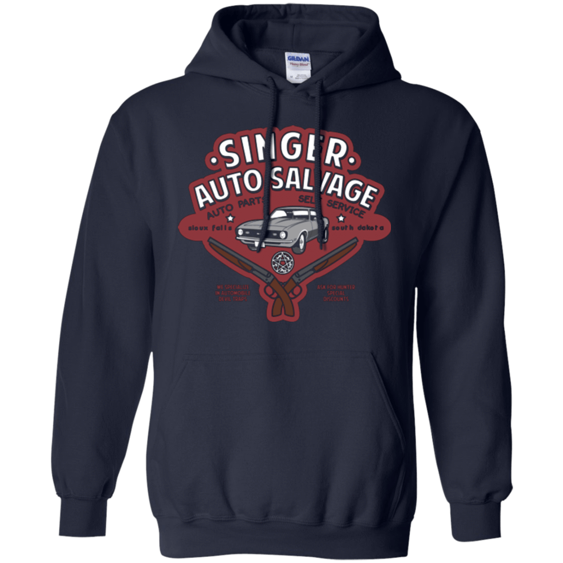 Sweatshirts Navy / Small Singer Auto Salvage Pullover Hoodie