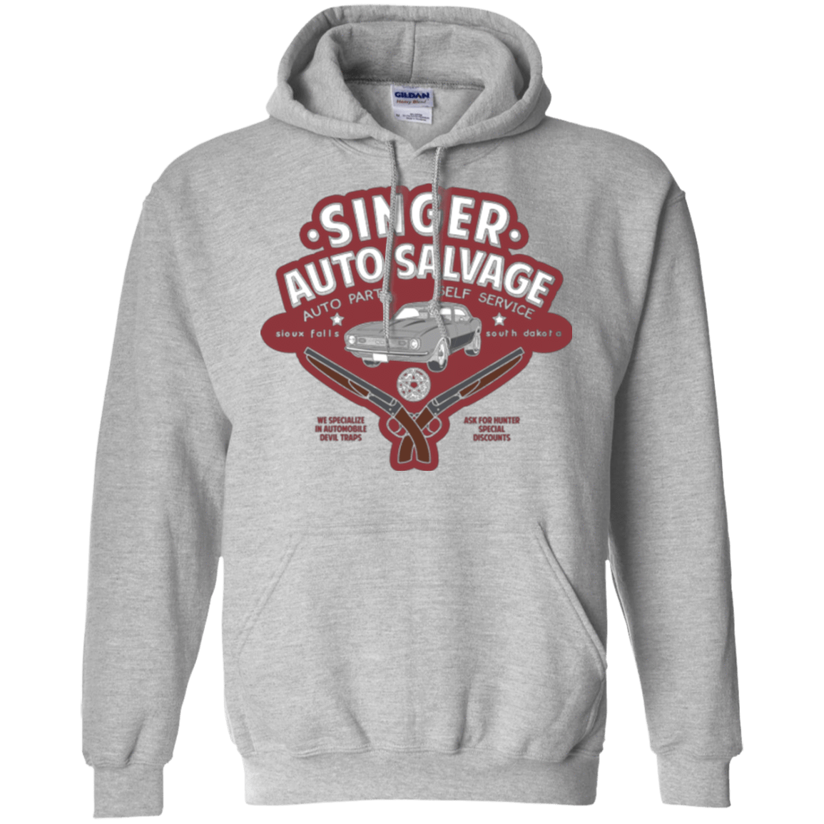 Sweatshirts Sport Grey / Small Singer Auto Salvage Pullover Hoodie