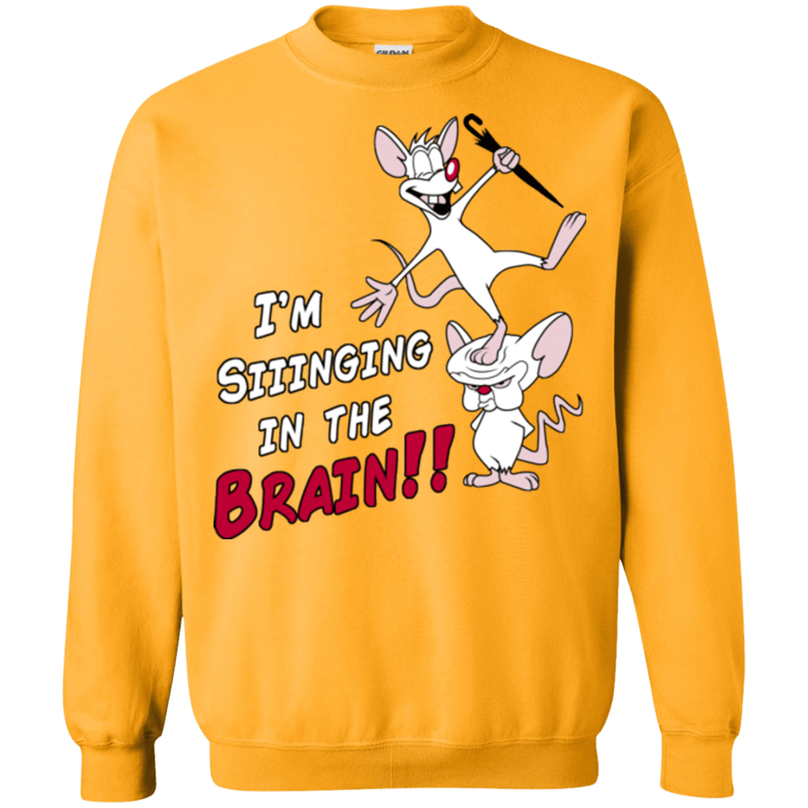 Sweatshirts Gold / S Singing In The Brain Crewneck Sweatshirt