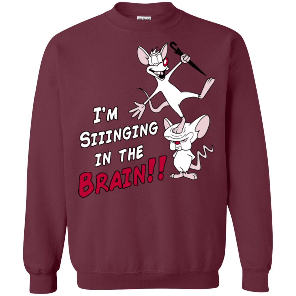 Sweatshirts Maroon / S Singing In The Brain Crewneck Sweatshirt