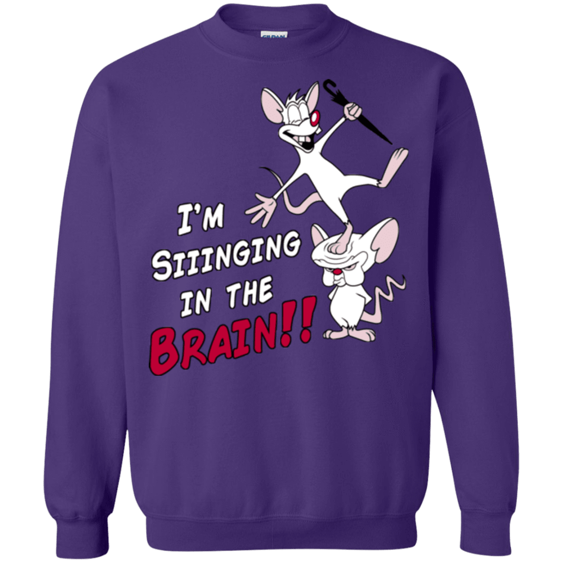 Sweatshirts Purple / S Singing In The Brain Crewneck Sweatshirt
