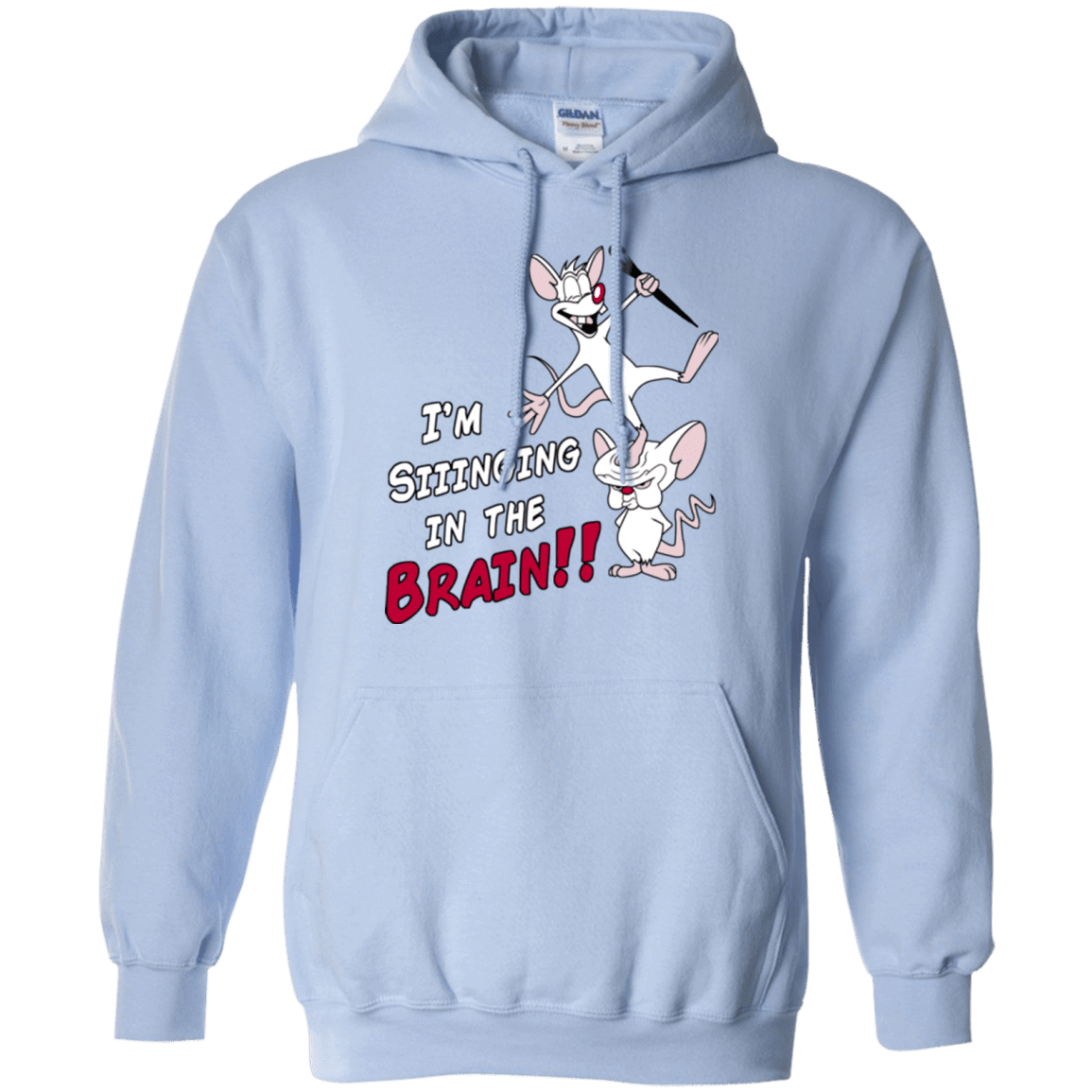 Sweatshirts Light Blue / S Singing In The Brain Pullover Hoodie