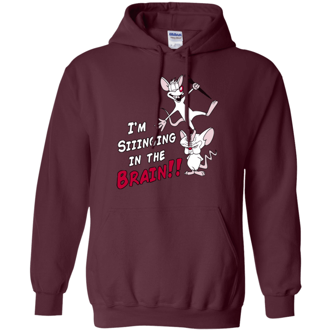 Sweatshirts Maroon / S Singing In The Brain Pullover Hoodie
