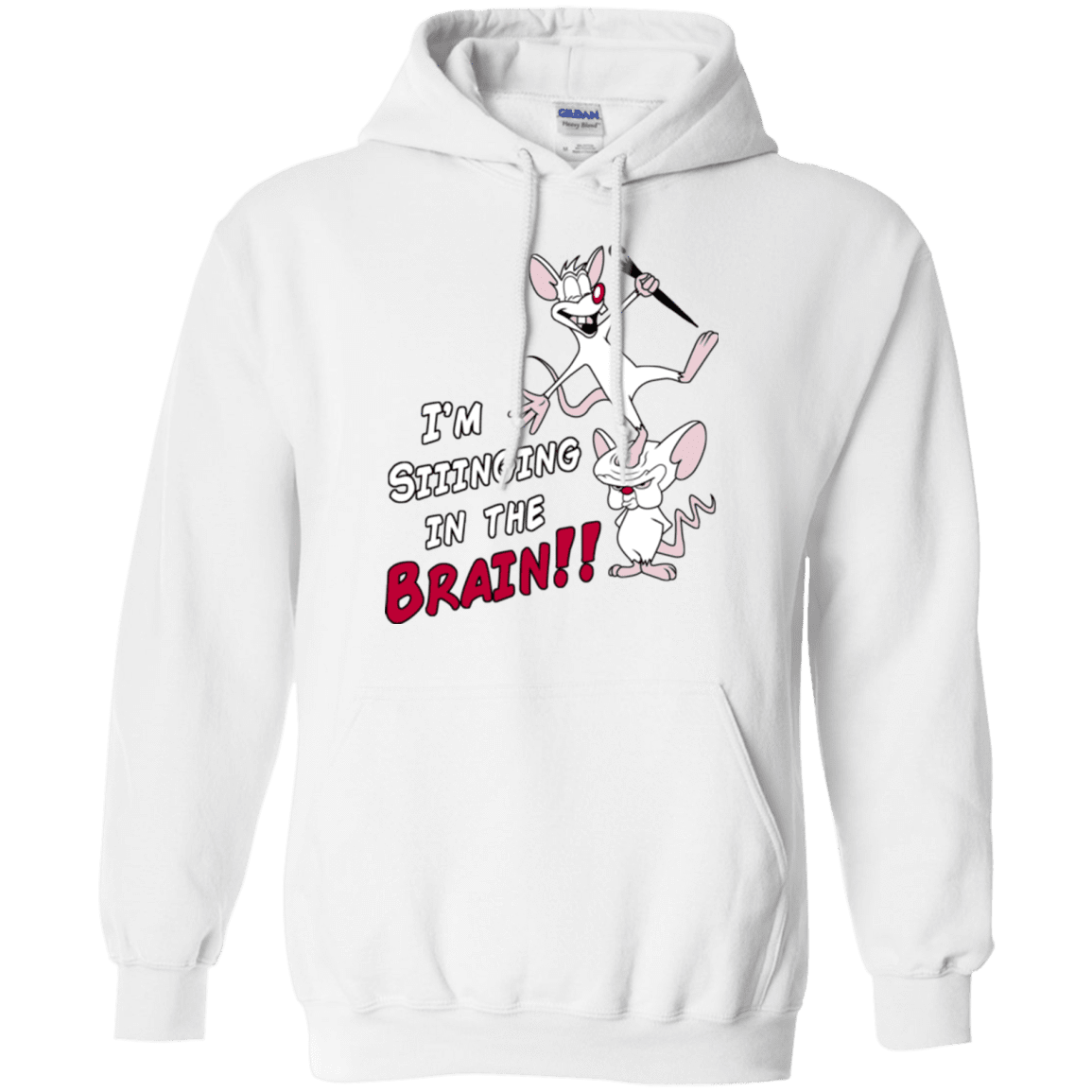 Sweatshirts White / S Singing In The Brain Pullover Hoodie