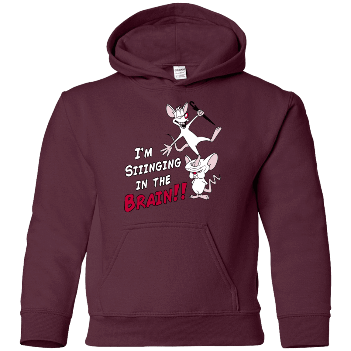 Sweatshirts Maroon / YS Singing In The Brain Youth Hoodie