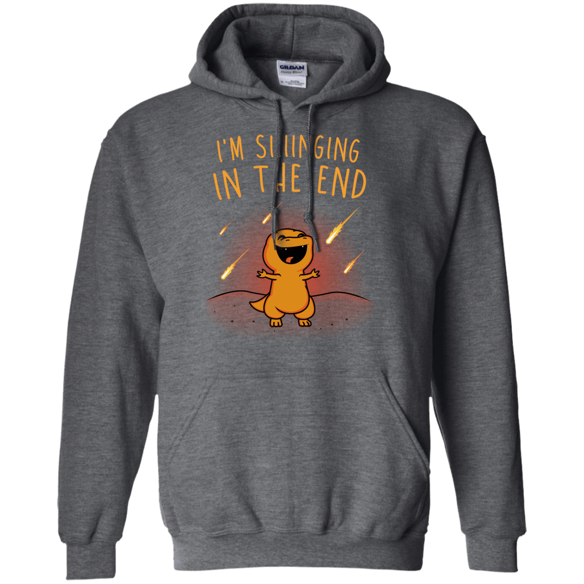 Sweatshirts Dark Heather / S Singing in the End Pullover Hoodie