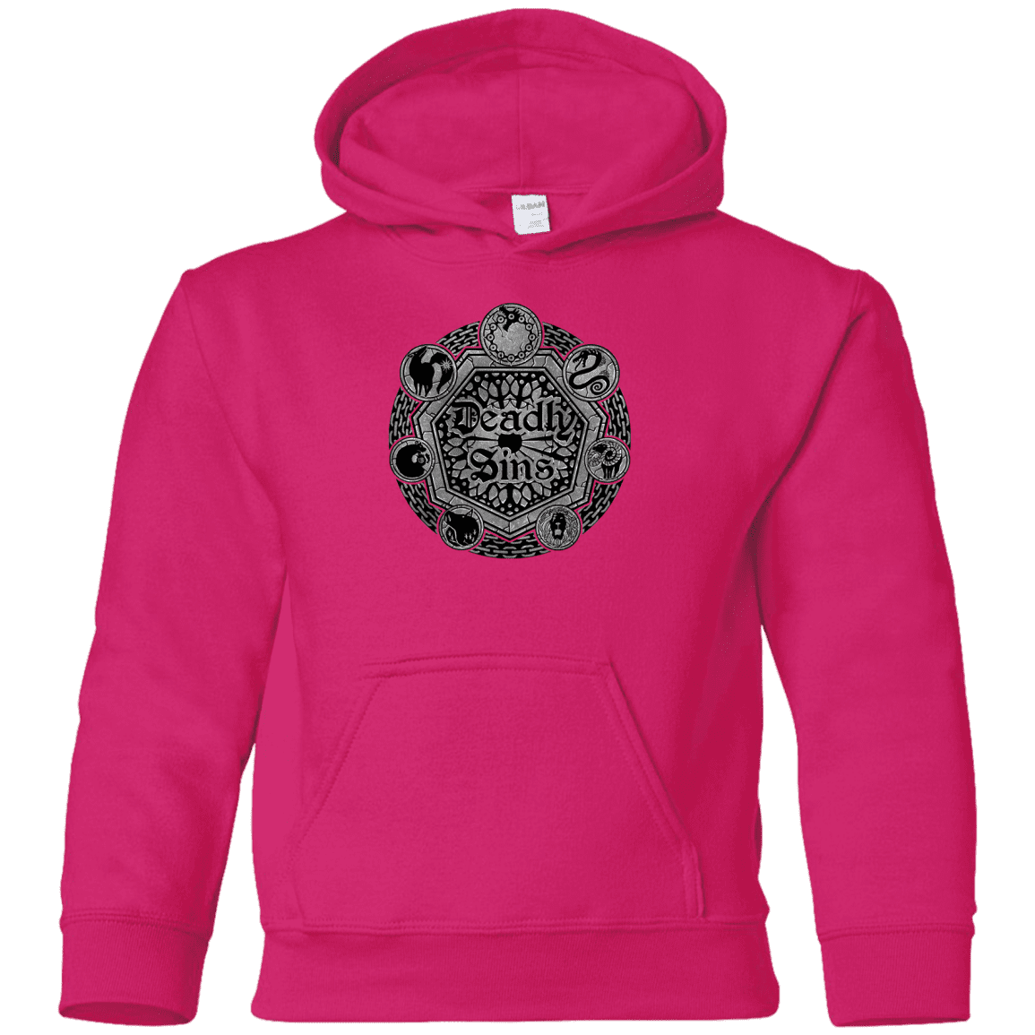 Sweatshirts Heliconia / YS Sins Shield Youth Hoodie
