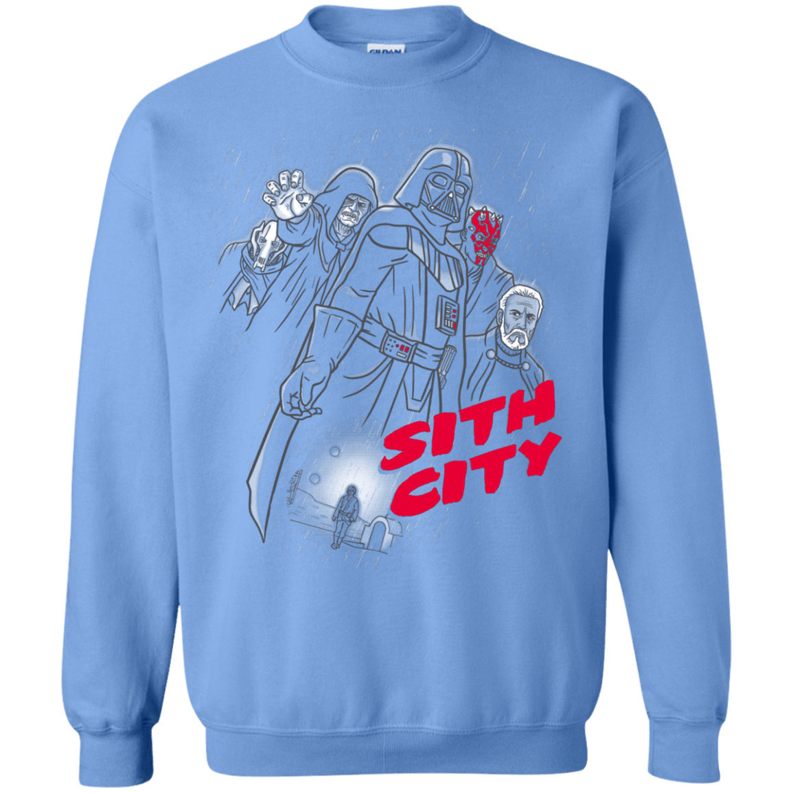 Sweatshirts Carolina Blue / Small Sith city Crewneck Sweatshirt