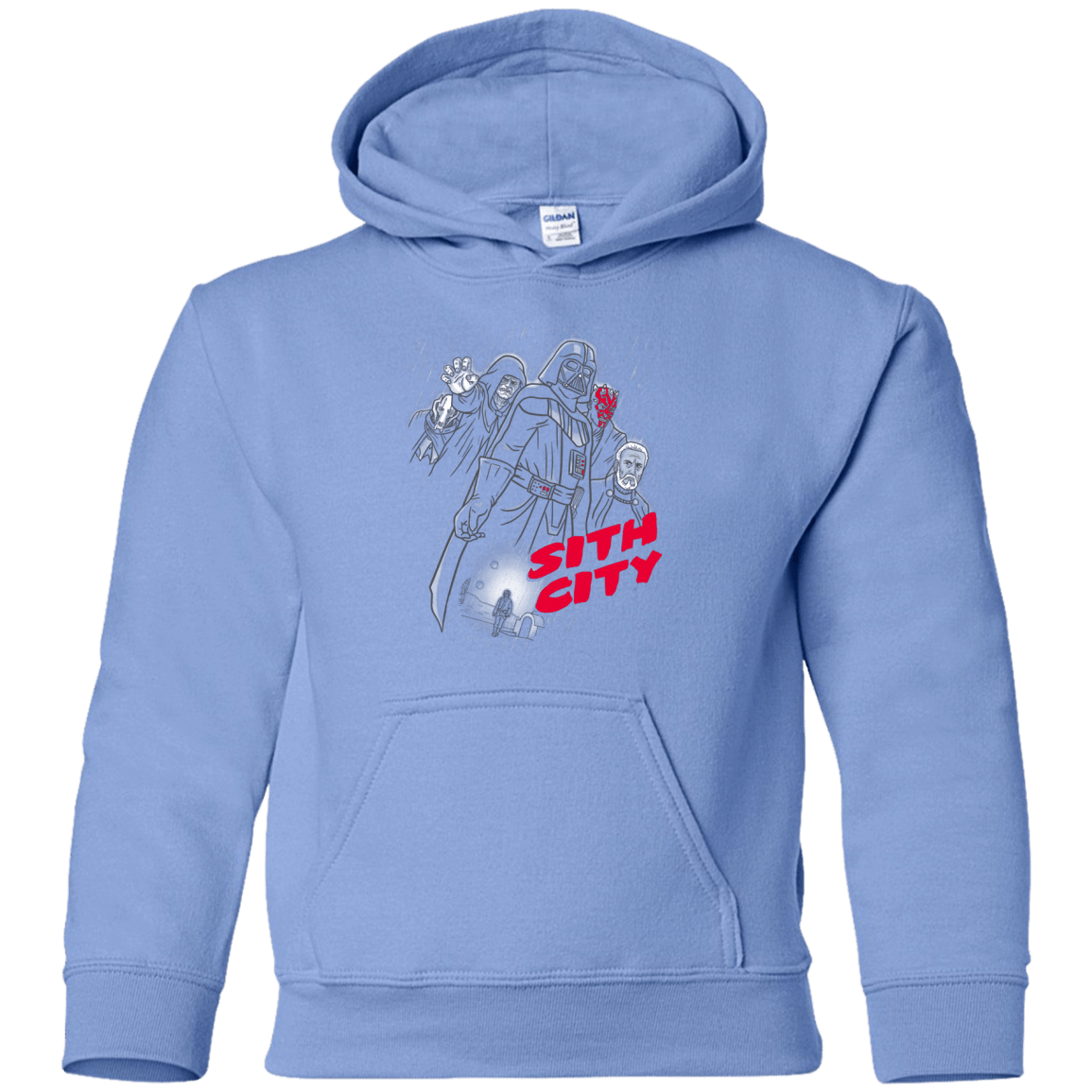 Sweatshirts Carolina Blue / YS Sith city Youth Hoodie