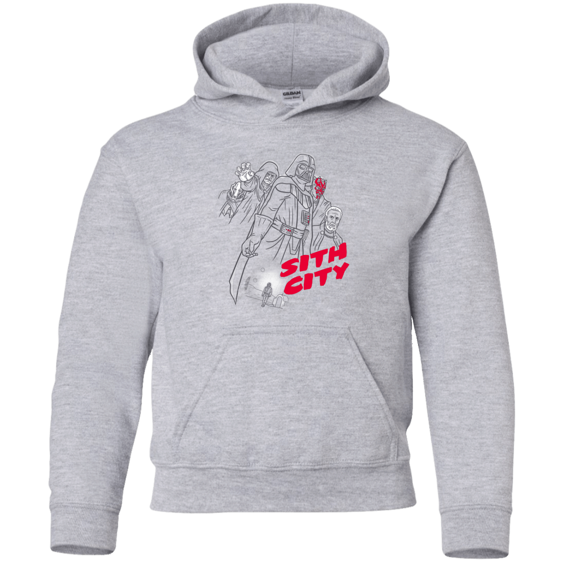 Sweatshirts Sport Grey / YS Sith city Youth Hoodie