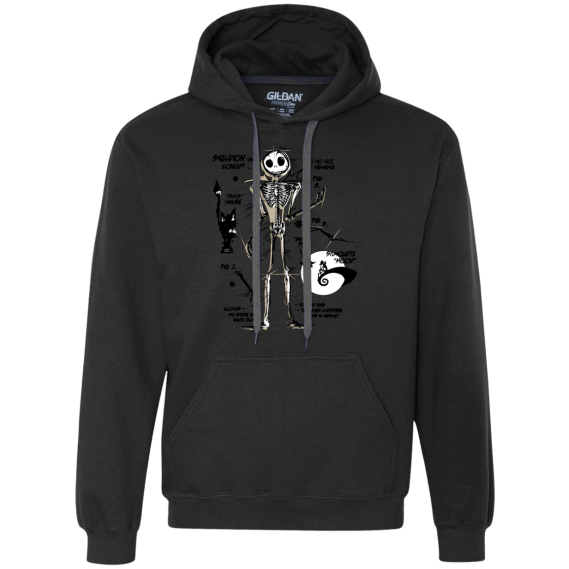 Sweatshirts Black / Small Skeleton Concept Premium Fleece Hoodie