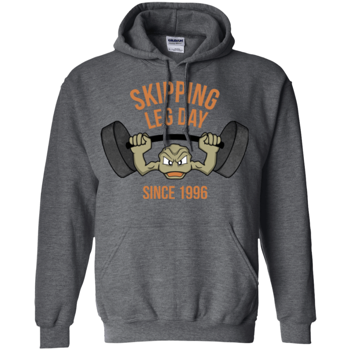 Sweatshirts Dark Heather / Small Skipping Leg Day Pullover Hoodie