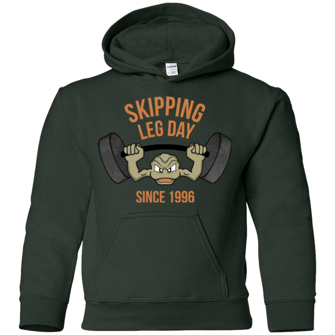 Sweatshirts Forest Green / YS Skipping Leg Day Youth Hoodie
