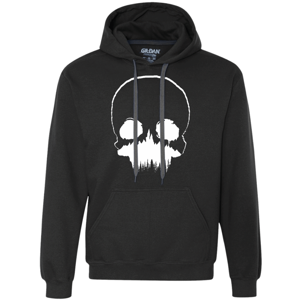 Sweatshirts Black / S Skull Forest Premium Fleece Hoodie